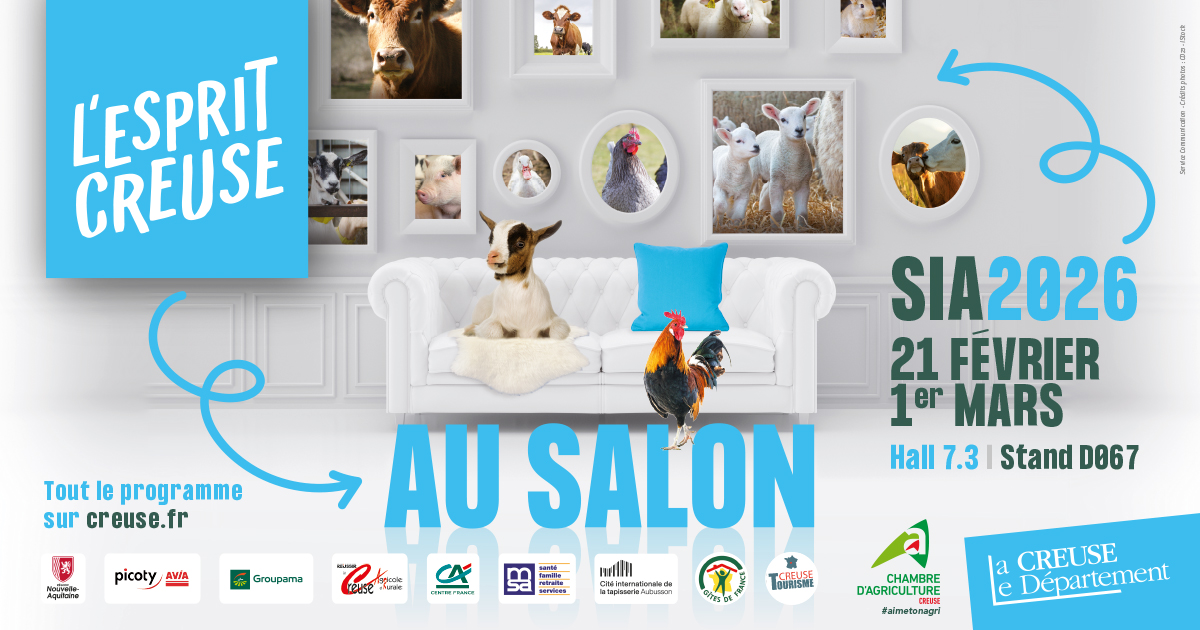 La Creuse au Salon international de l’agriculture 2026&nbsp;: une semaine pour valoriser le territoire