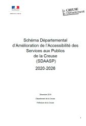 Sch�ma D�partemental d�Am�lioration de l�Accessibilit� des Services aux Publics de la Creuse