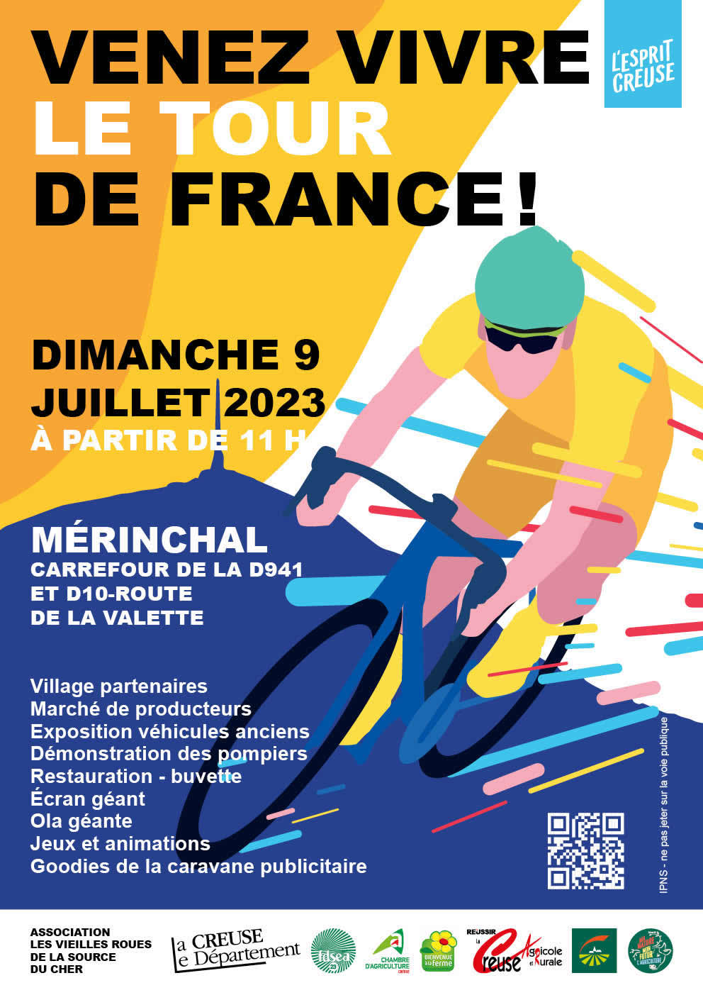 Venez vivre le Tour de France à Mérinchal