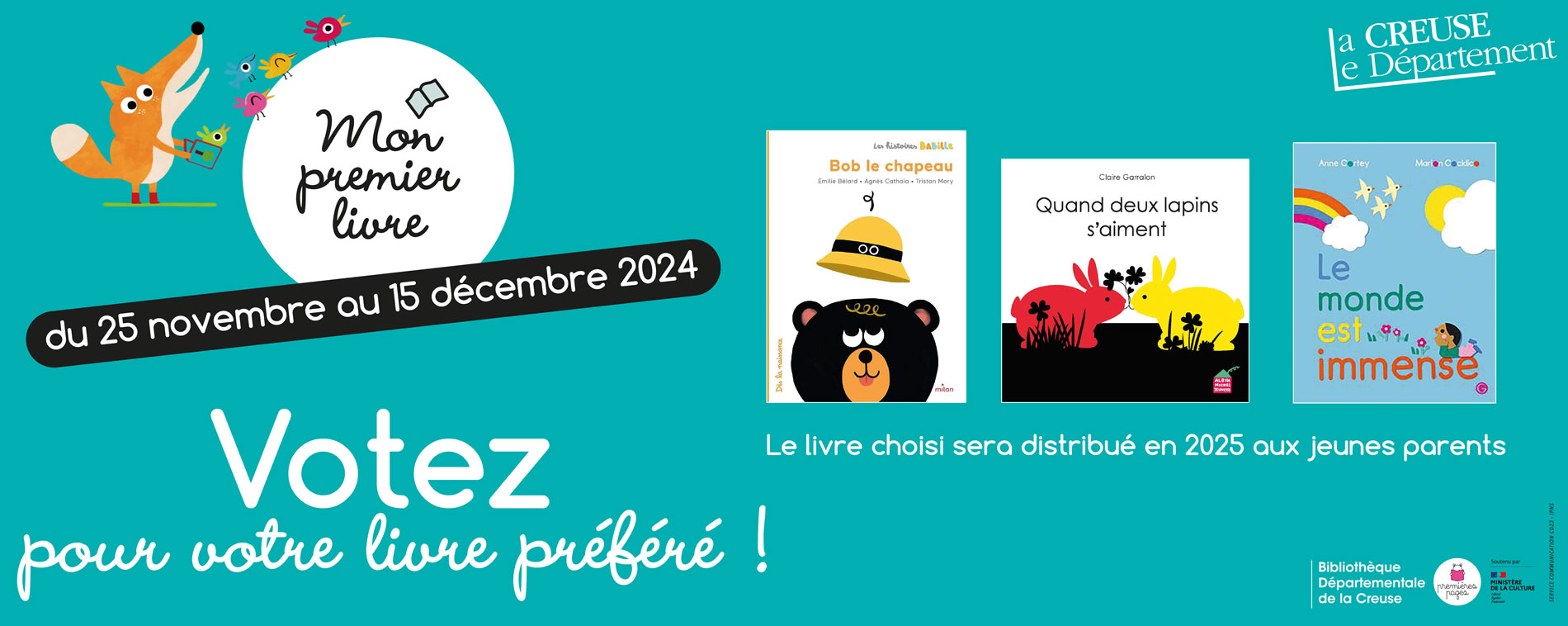« Mon premier livre », votez pour votre album préféré !