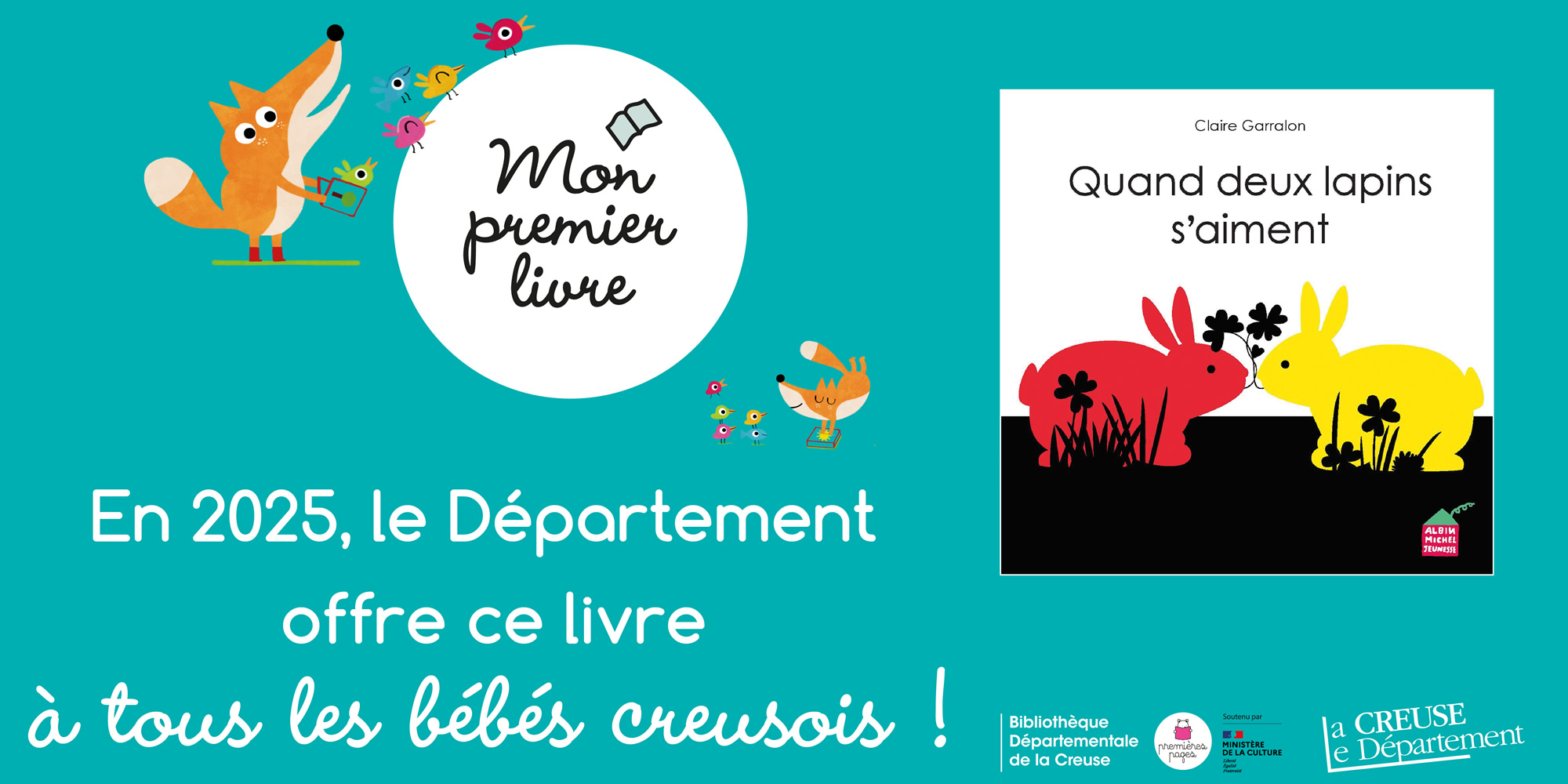 Mon Premier livre 2025 est... « Quand deux lapins s’aiment »