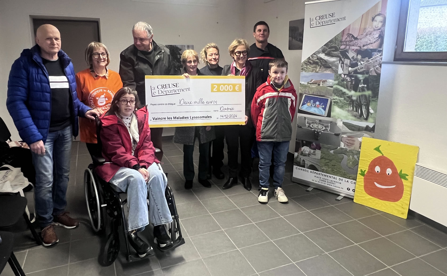2 000 € pour l’association ’’Vaincre les maladies Lysosomales’’