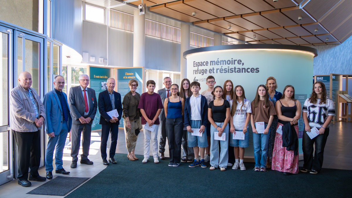 Les collégiens à la découverte de l’Espace Mémoire, Refuge et Résistances